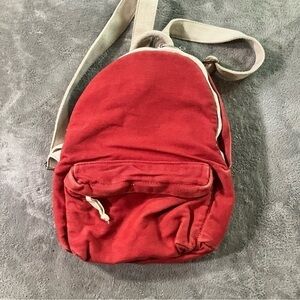 Brandy Melville Red Cotton Backpack